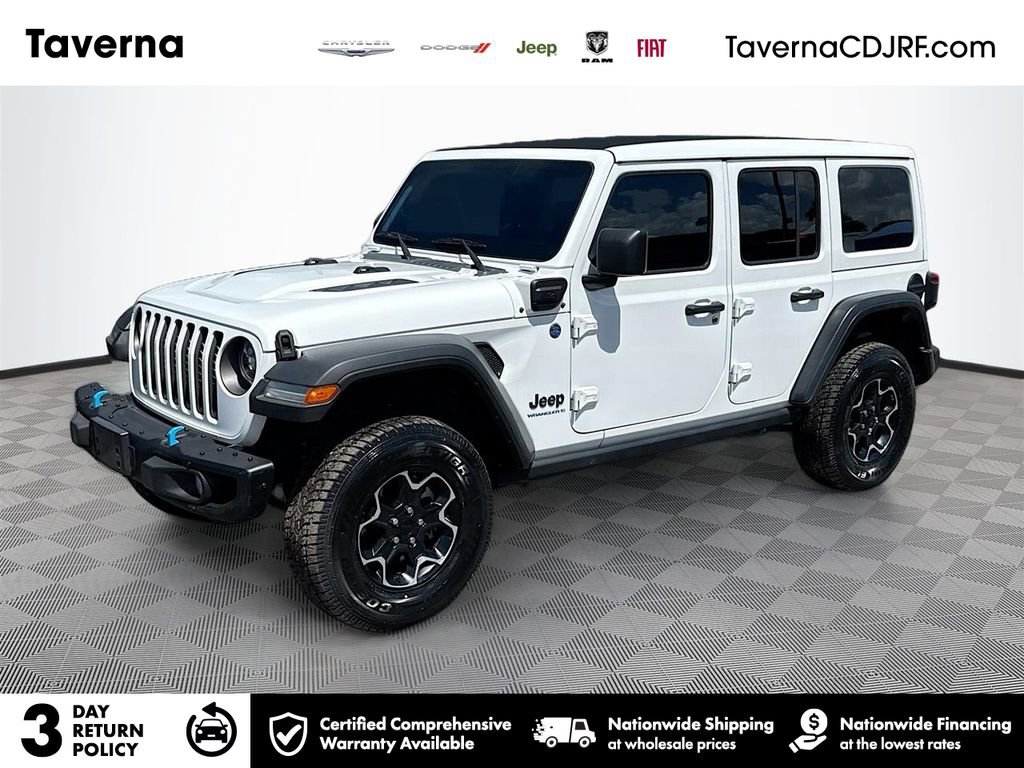Used 2023 Jeep Wrangler Unlimited Rubicon 4xe w/ Steel Bumper Group AWD/4WD image 1