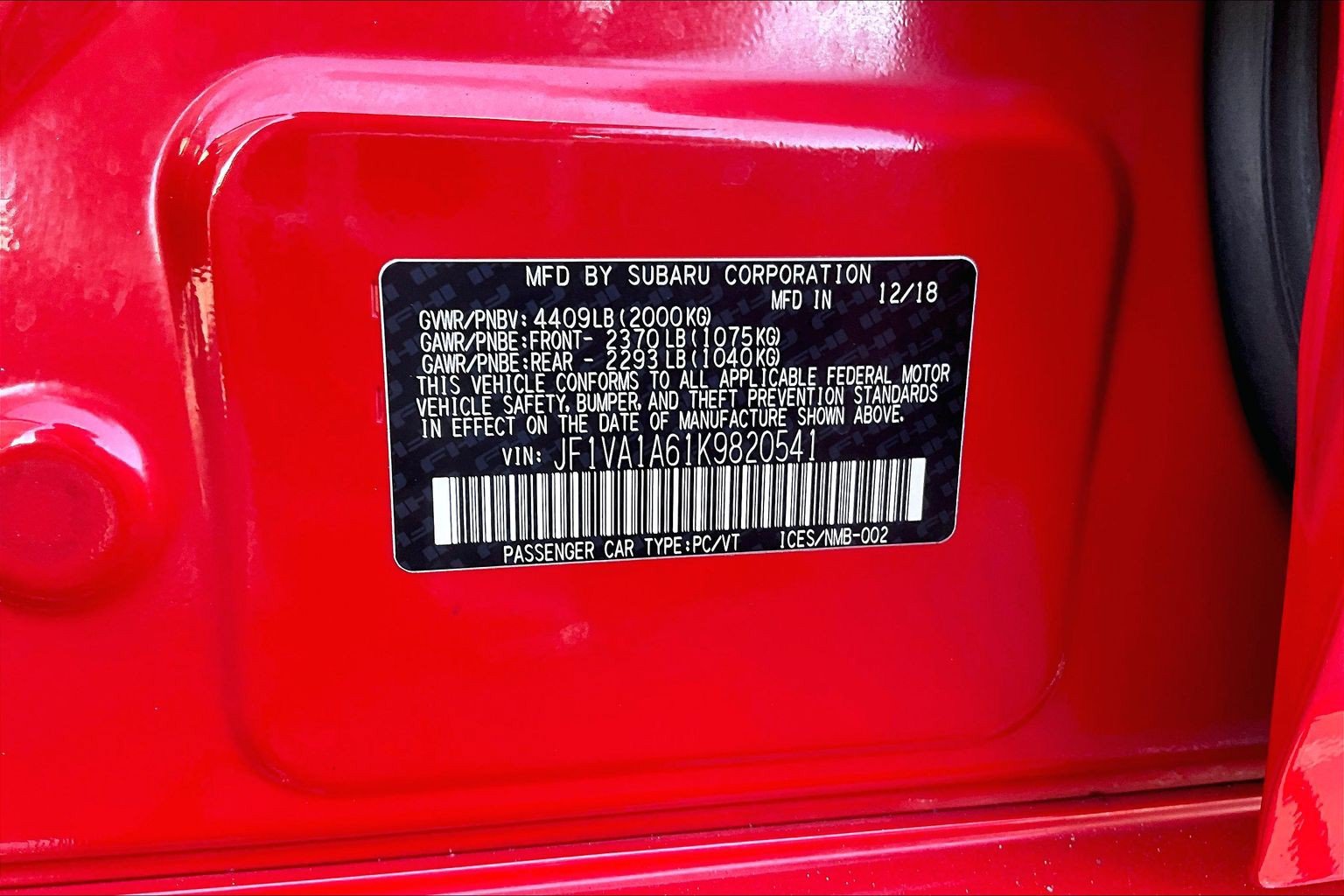 Used 2019 Subaru WRX AWD/4WD image 31
