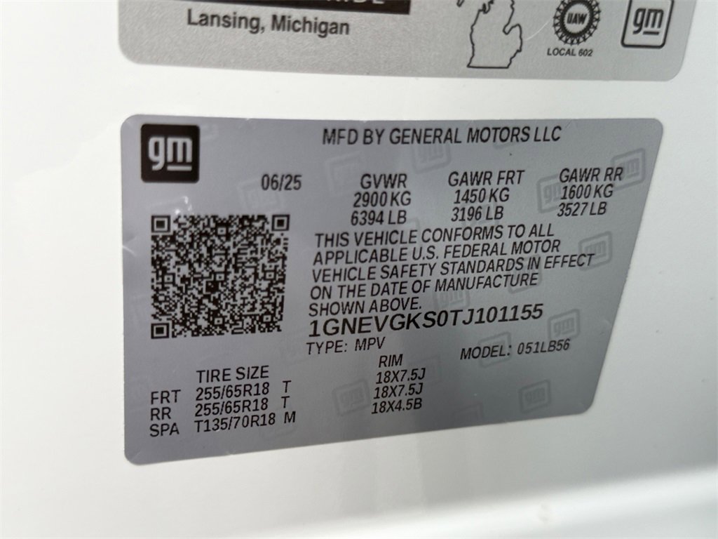 New 2026 Chevrolet Traverse LT w/ LPO, Floor Liner Package image 25