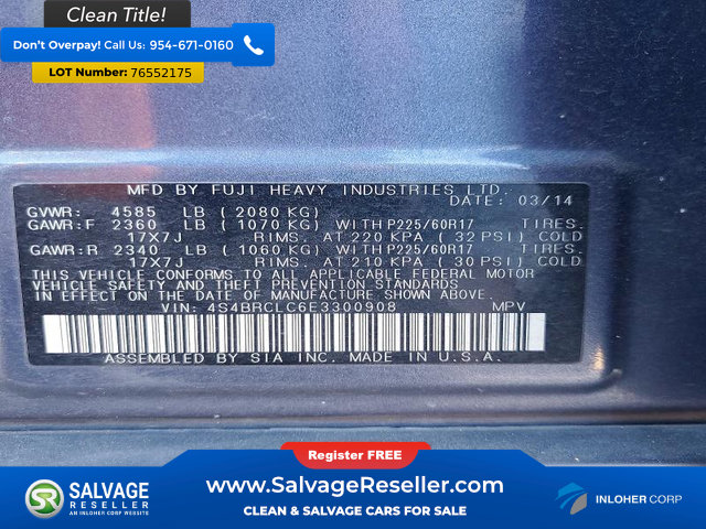Used 2014 Subaru Outback 2.5i Limited w/ Moonroof Package AWD/4WD image 17
