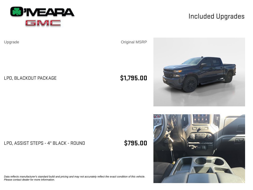 Used 2022 Chevrolet Silverado 1500 Custom w/ LPO, Blackout Package AWD/4WD image 4