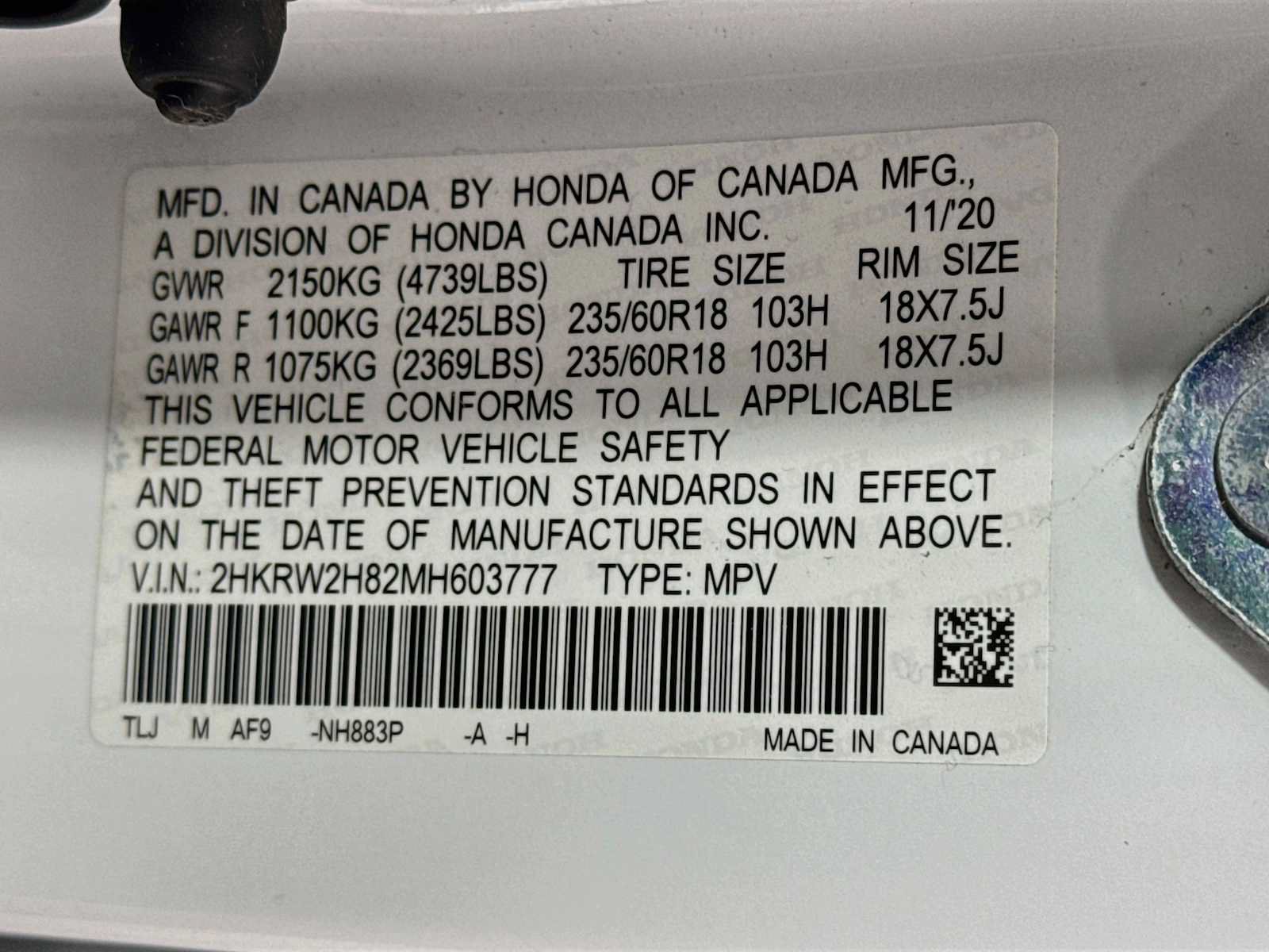 Certified 2021 Honda CR-V EX-L image 30