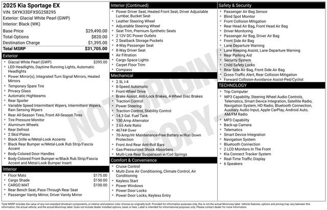 Certified 2025 Kia Sportage EX FWD image 26