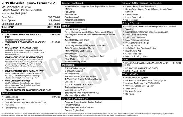 Used 2019 Chevrolet Equinox Premier AWD/4WD image 14