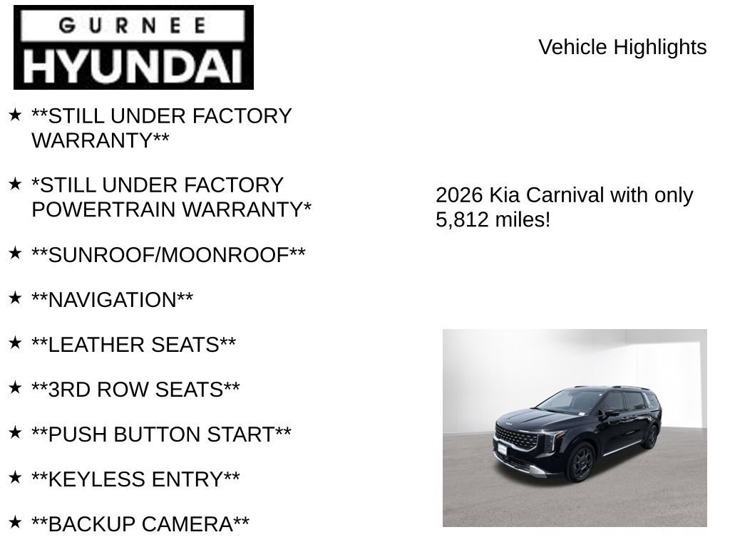 Used 2026 Kia Carnival SX FWD image 7