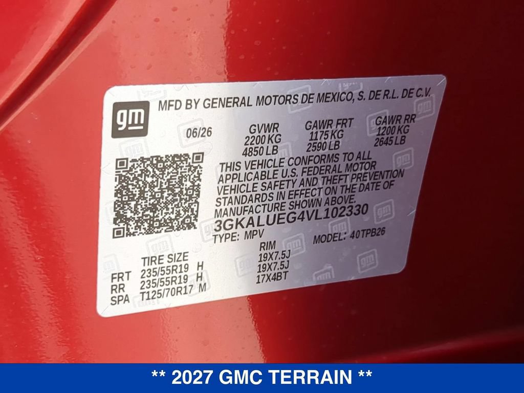 New 2027 GMC Terrain Elevation w/ Elevation Premium Package AWD/4WD image 27