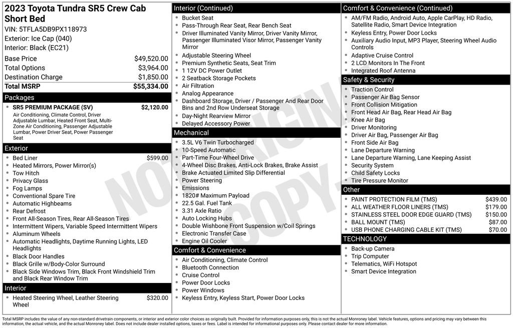 Used 2023 Toyota Tundra SR5 w/ SR5 Premium Package image 15