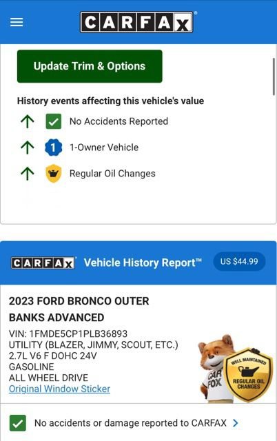 Used 2023 Ford Bronco Outer Banks w/ Sasquatch Package image 4