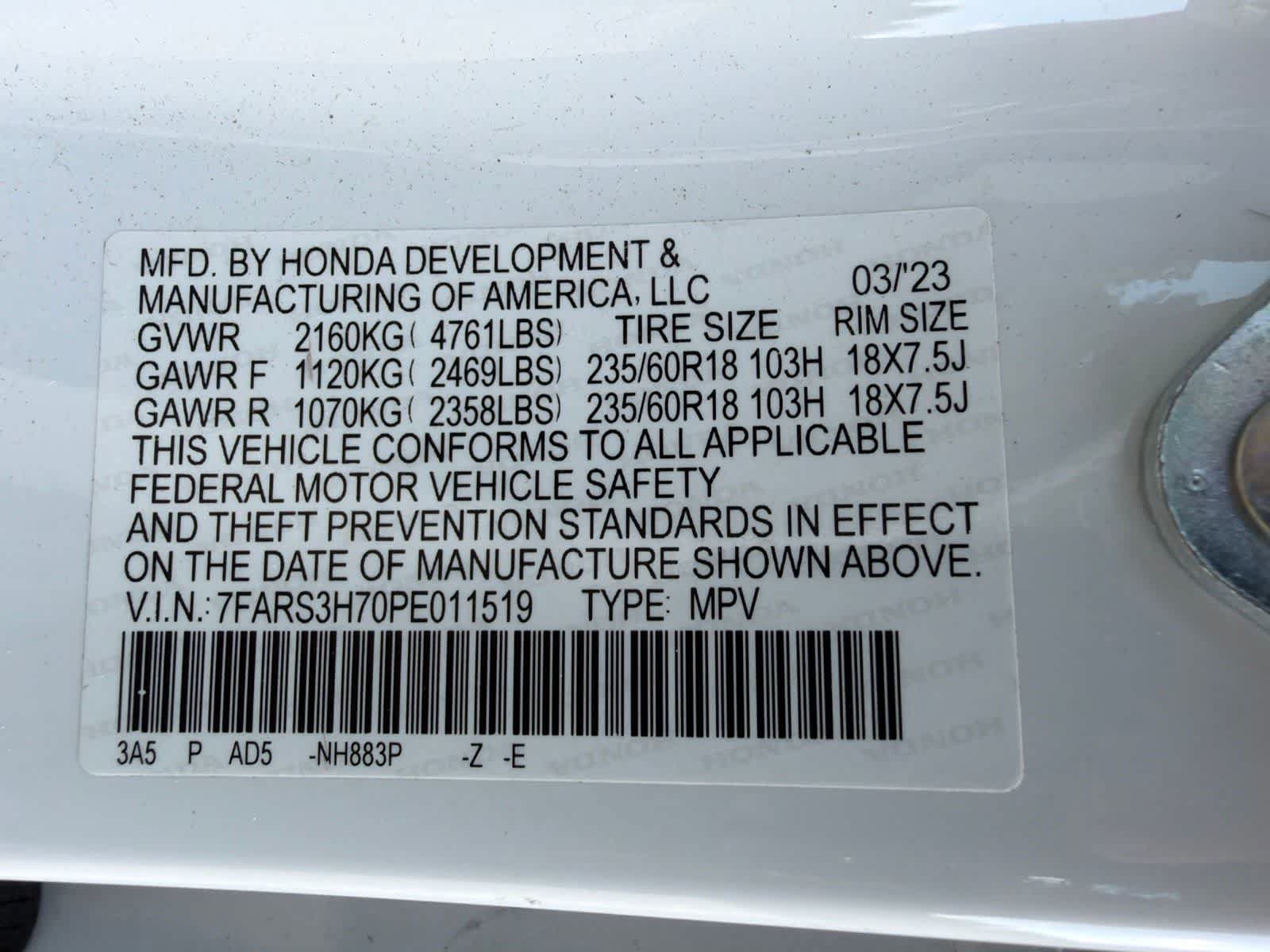 Certified 2023 Honda CR-V EX-L image 21
