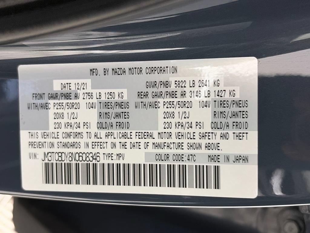 Used 2022 MAZDA CX-9 Carbon Edition AWD/4WD image 9