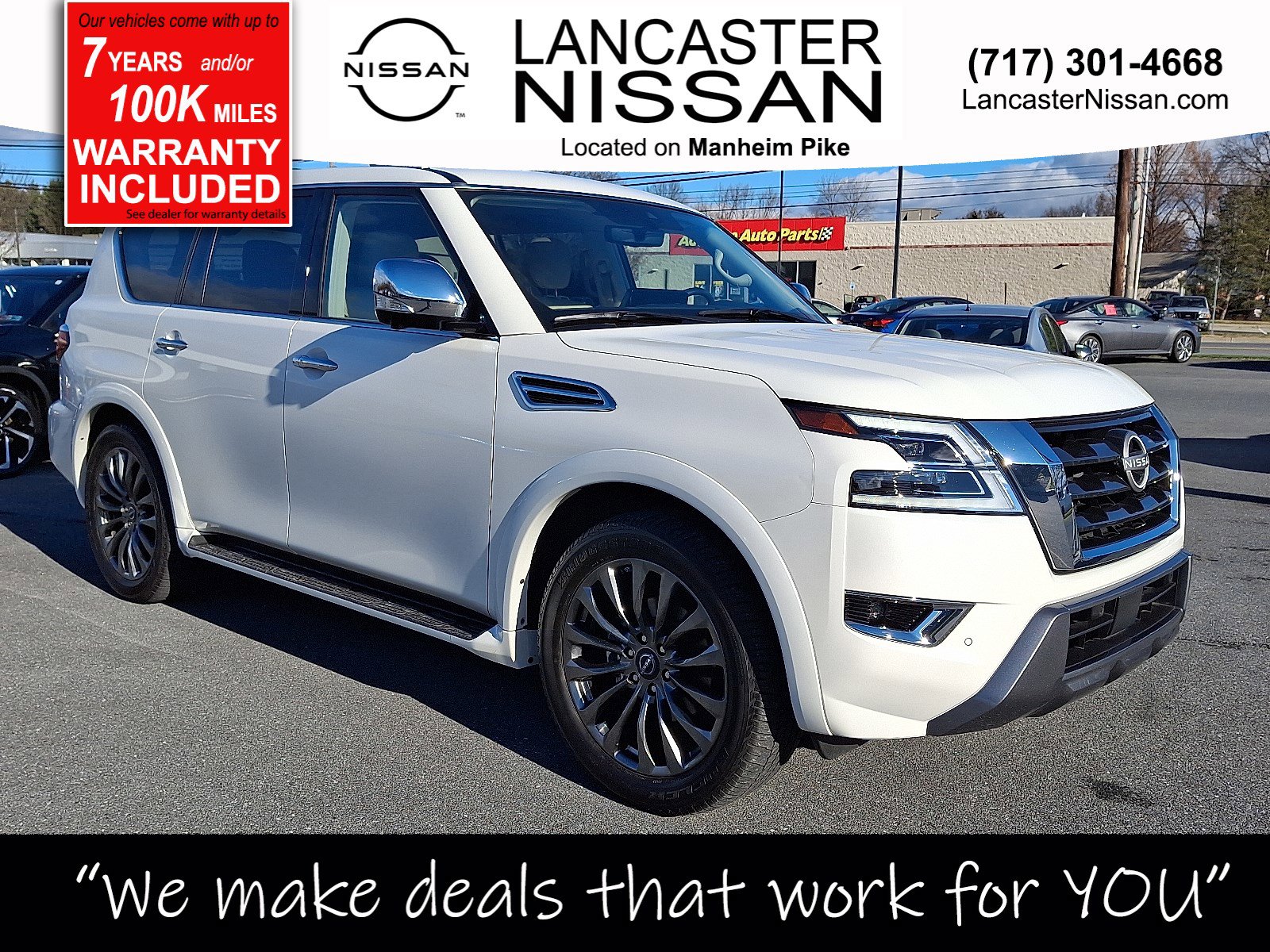 Certified 2024 Nissan Armada Platinum w/ Captain's Chairs Package image 1