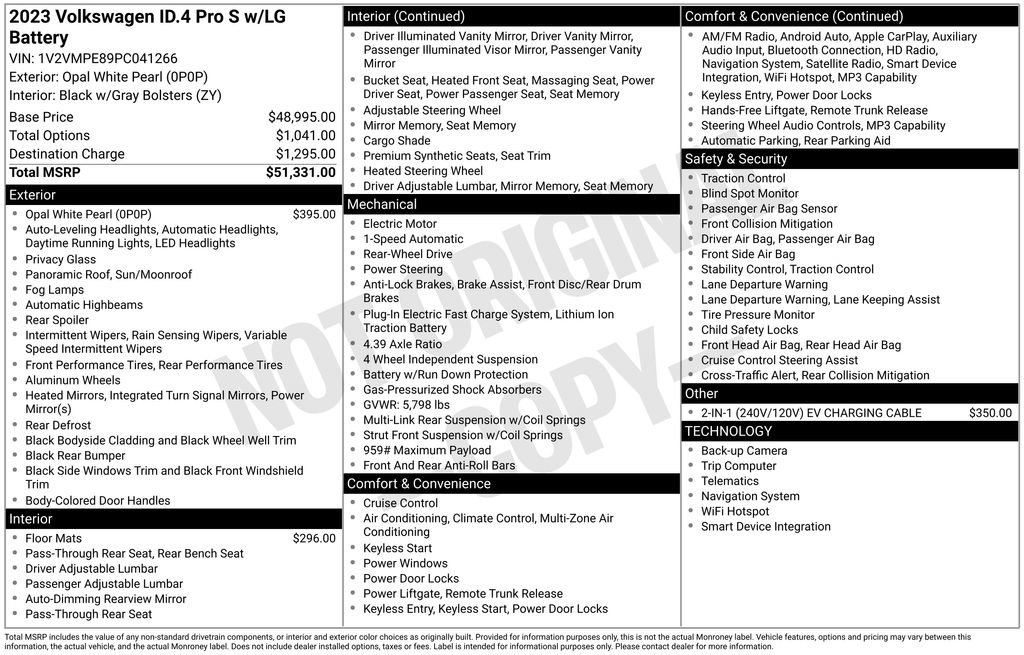 Used 2023 Volkswagen ID.4 Pro S image 15