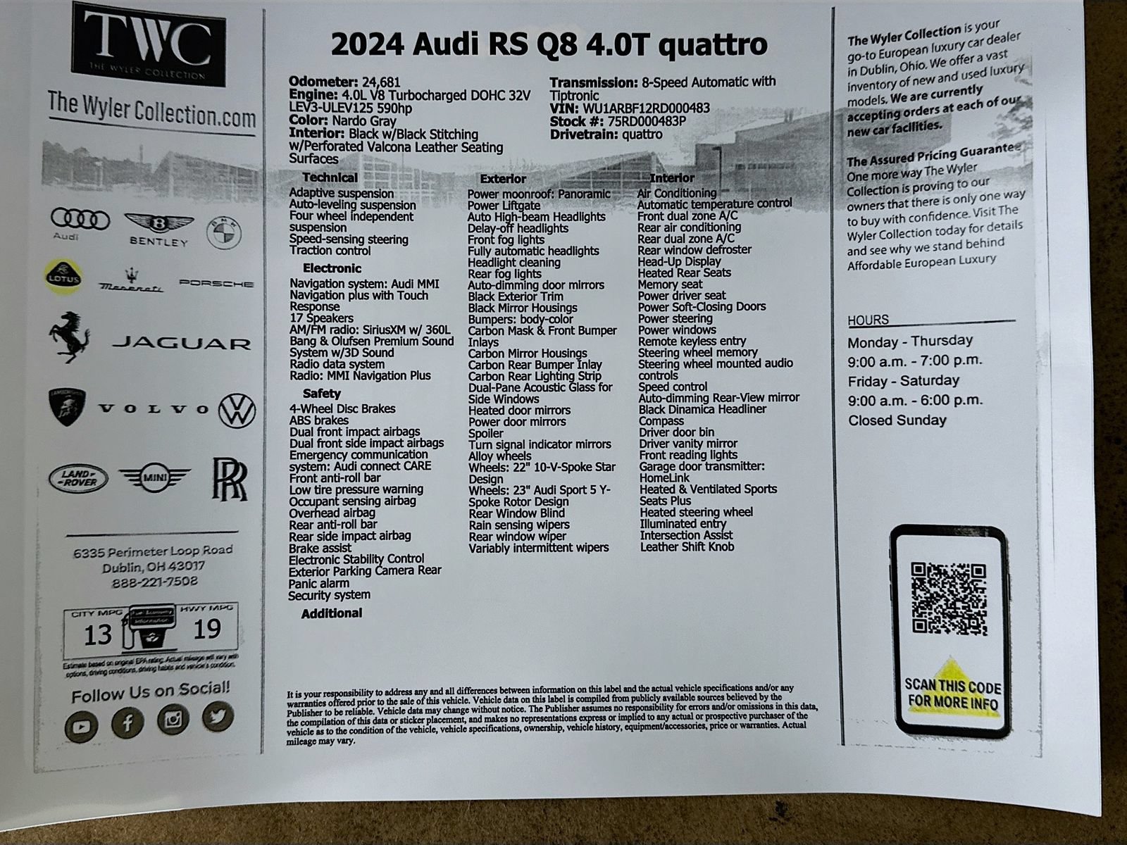 Used 2024 Audi RS Q8 AWD/4WD image 47