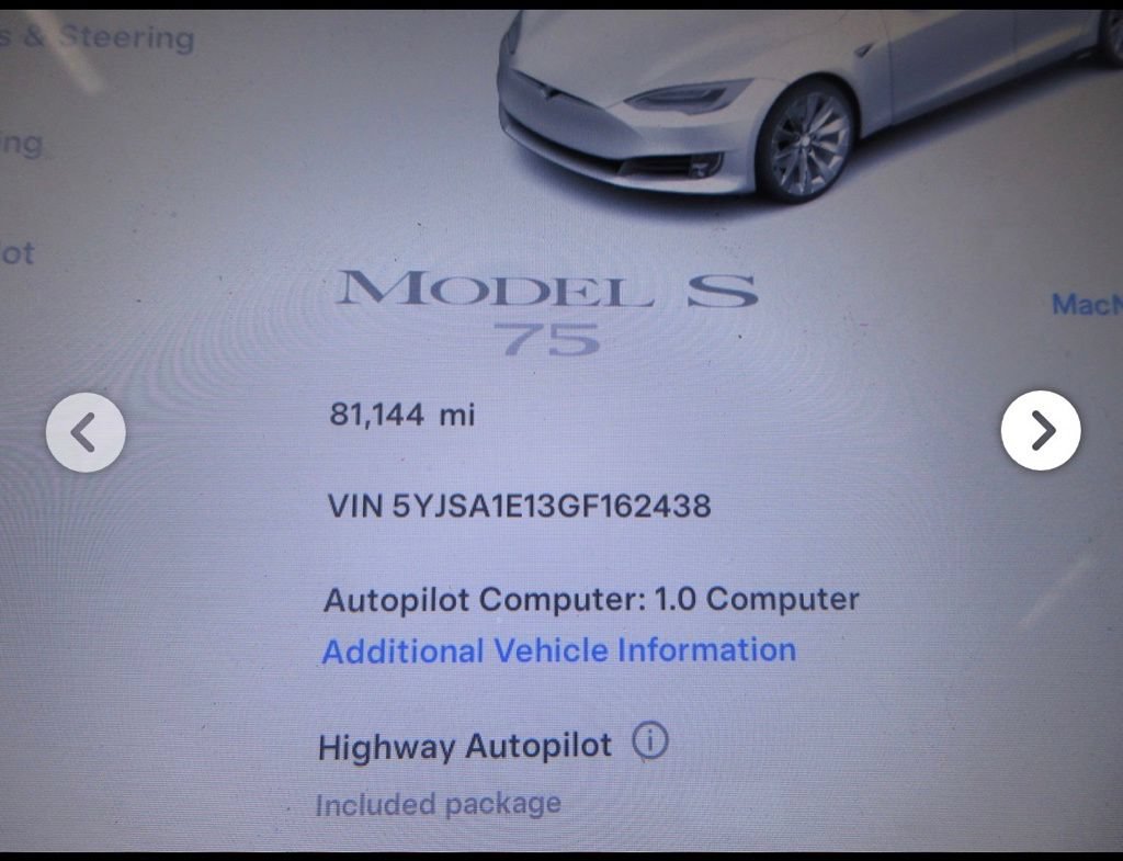 Used 2016 Tesla Model S 75 RWD image 11