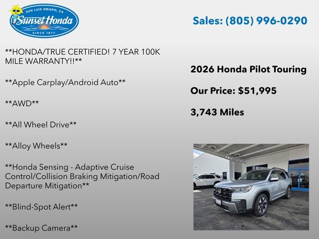 Certified 2026 Honda Pilot Touring image 6
