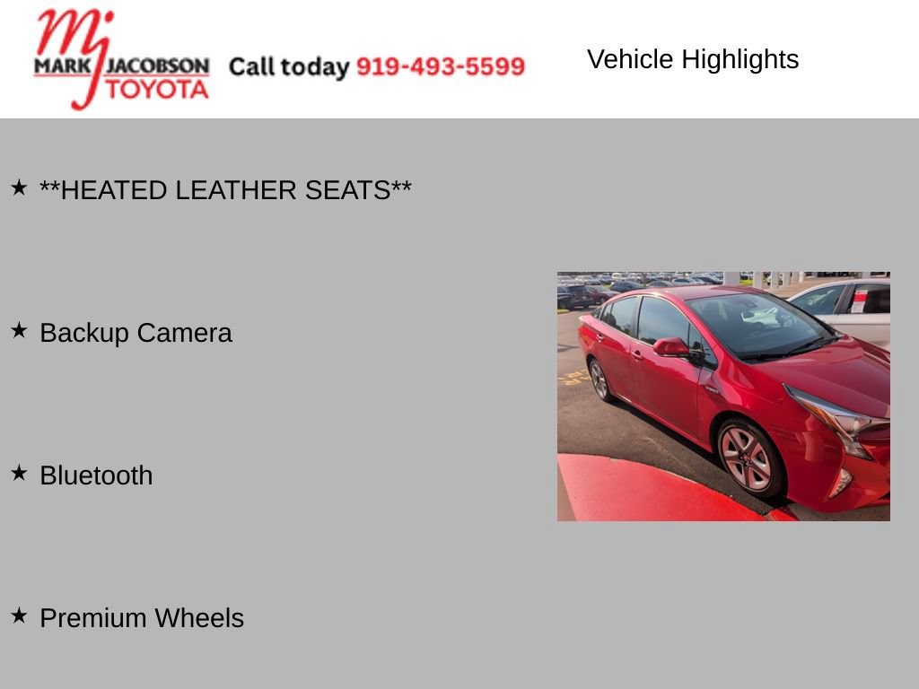 Used 2016 Toyota Prius Four Touring FWD image 5
