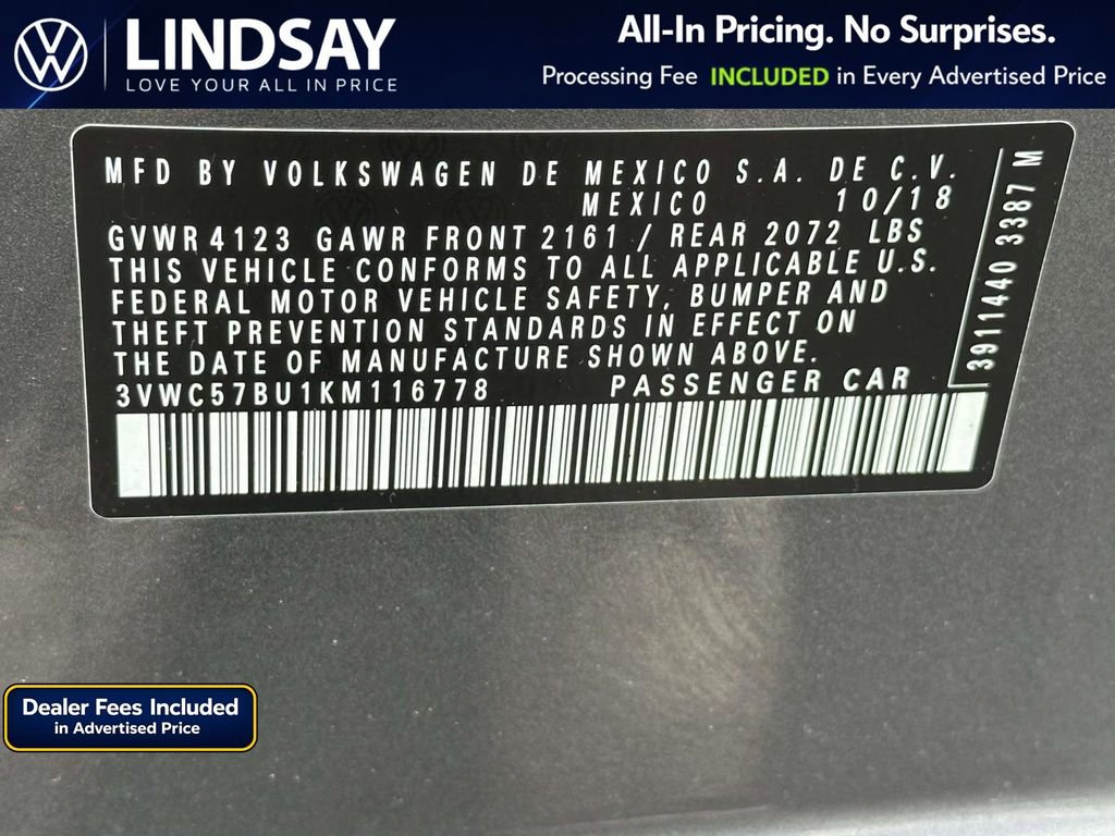 Used 2019 Volkswagen Jetta R-Line FWD image 26