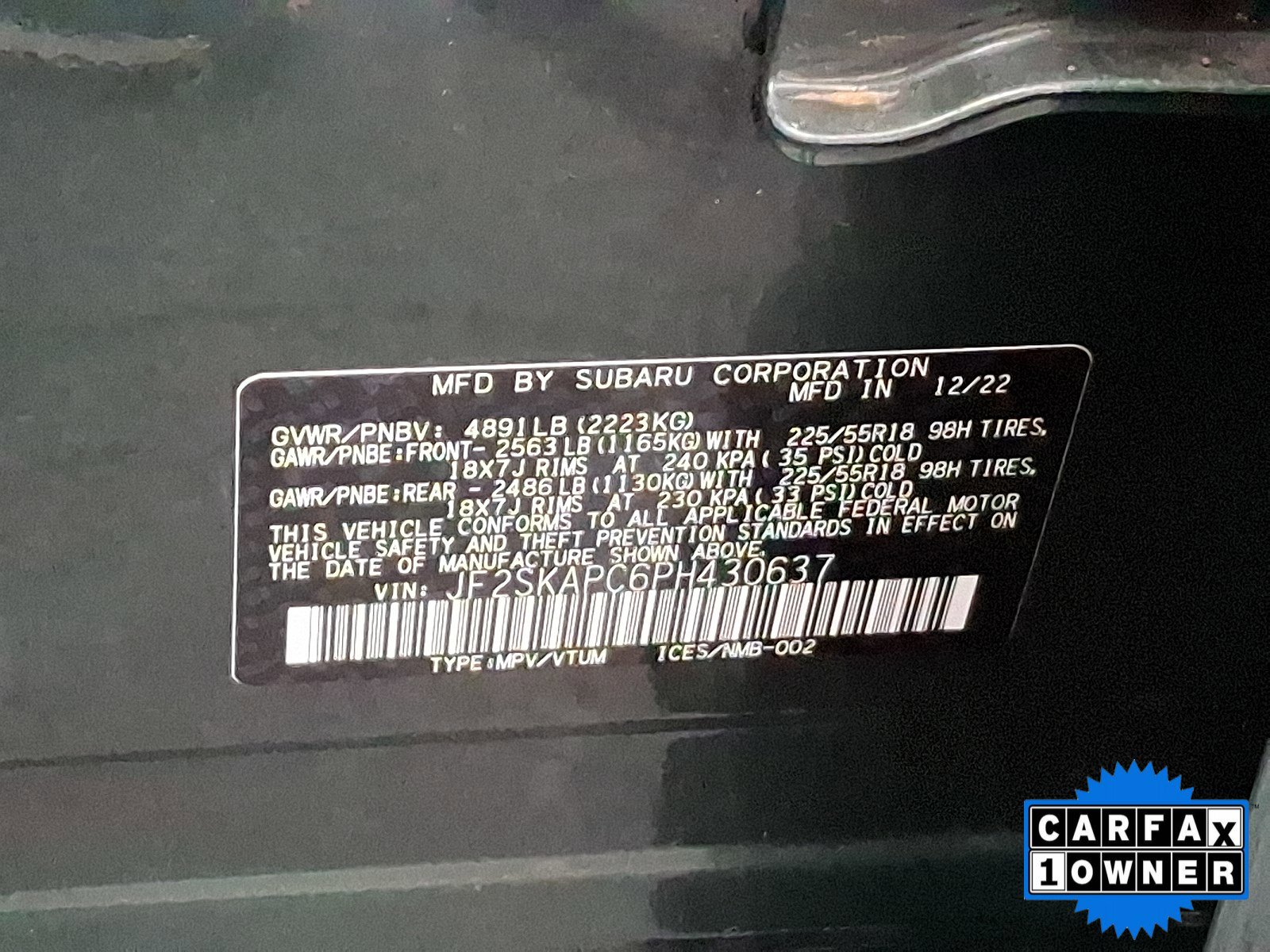 Certified 2023 Subaru Forester Limited image 54