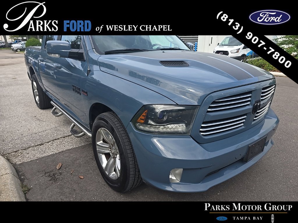 Used 2015 RAM 1500 Sport w/ Ceramic Blue Sport Package AWD/4WD image 3
