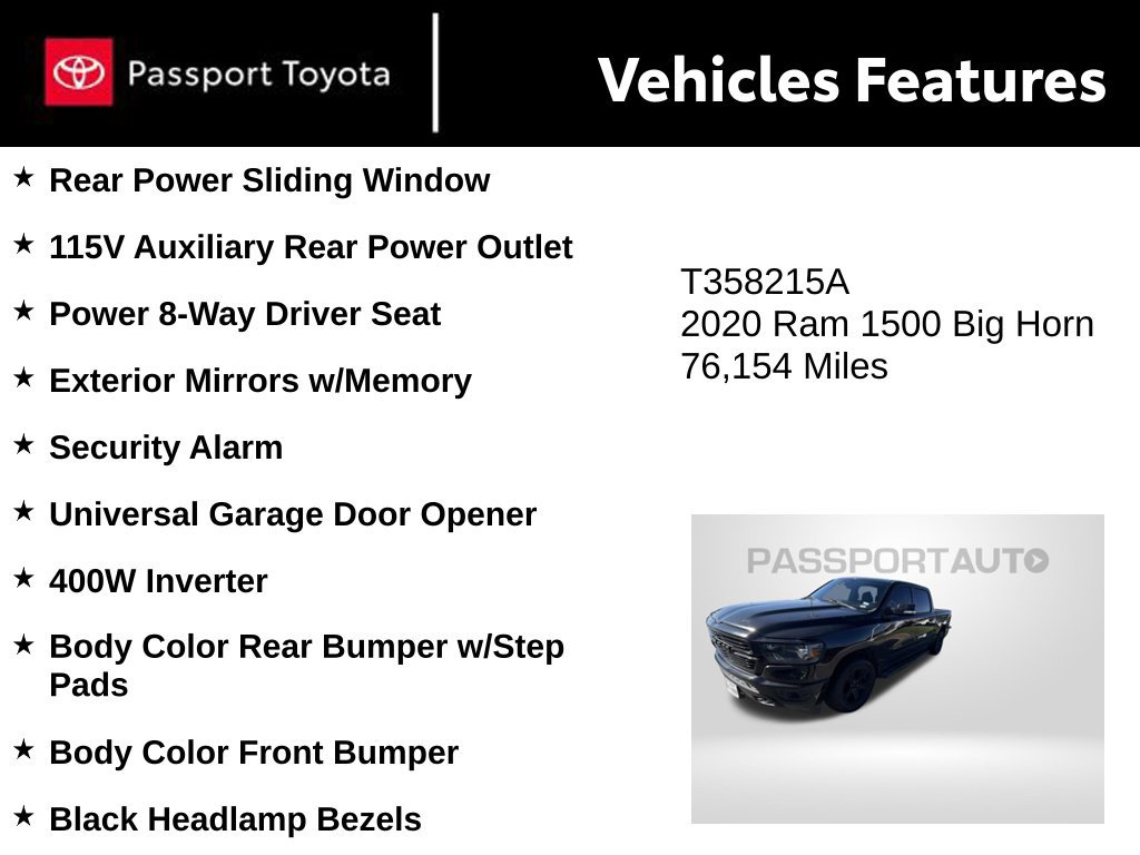 Used 2020 RAM 1500 Big Horn AWD/4WD image 11