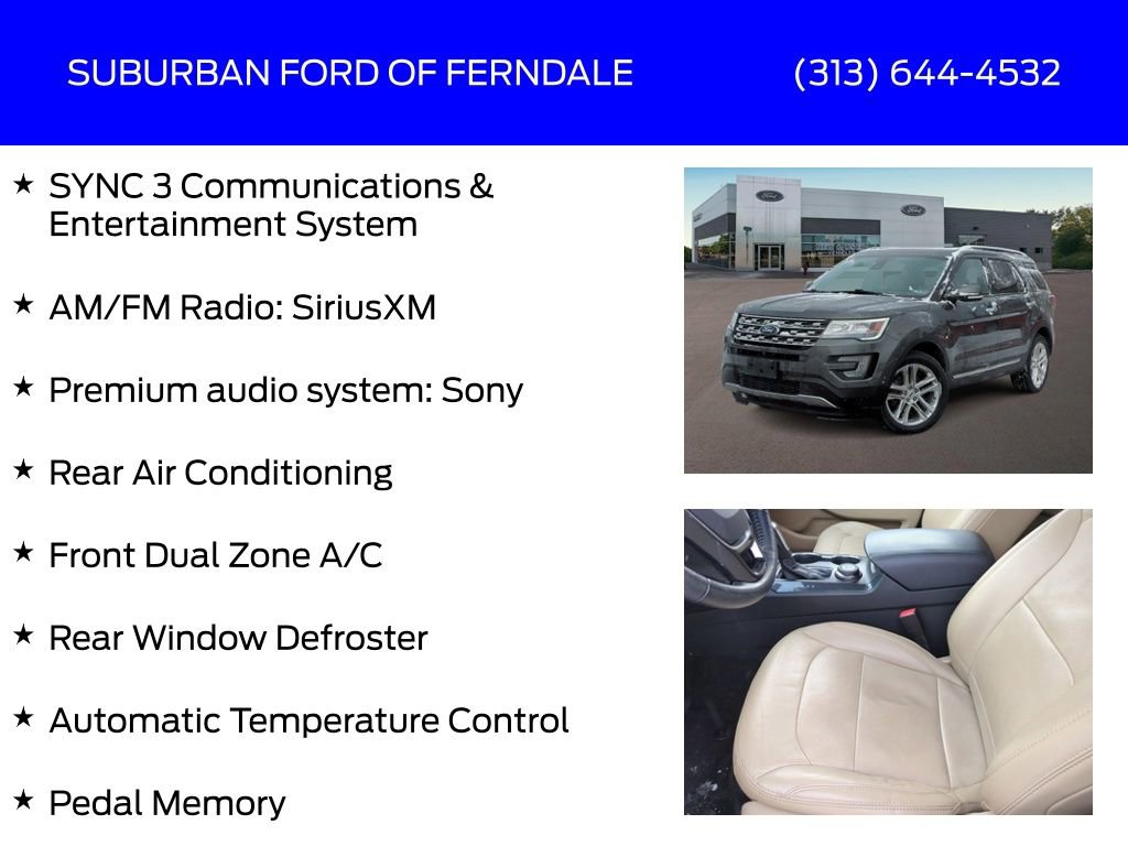 Used 2017 Ford Explorer Limited w/ Equipment Group 301A image 13