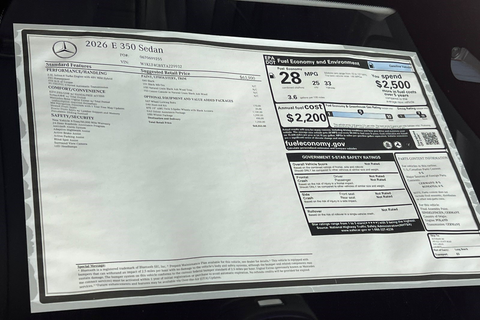 Certified 2026 Mercedes-Benz E 350 Sedan image 29