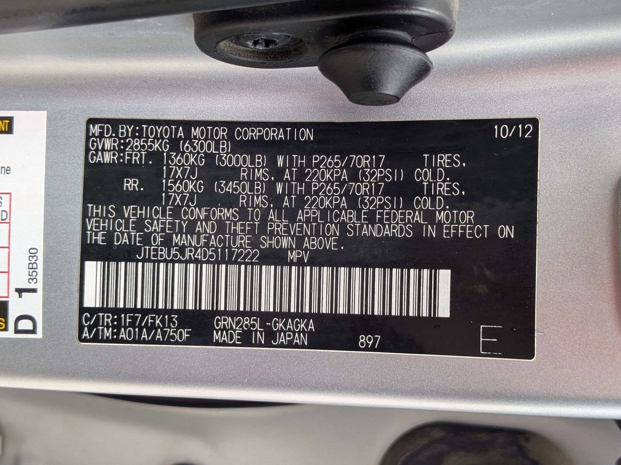 Used 2013 Toyota 4Runner SR5 w/ Convenience Pkg AWD/4WD image 32