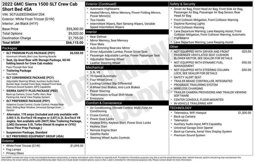 Used 2022 GMC Sierra 1500 SLT w/ SLT Premium Plus Package AWD/4WD image 12