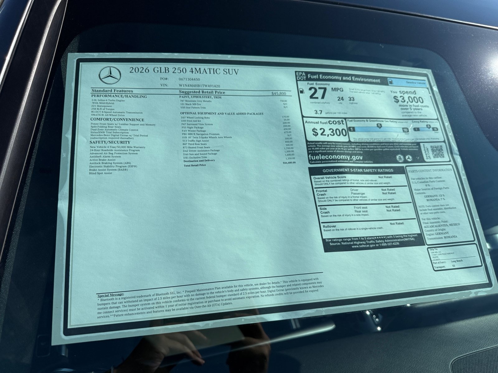 New 2026 Mercedes-Benz GLB 250 4MATIC image 35