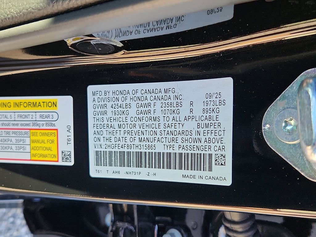 Used 2026 Honda Civic FWD Hybrid Sedan image 15