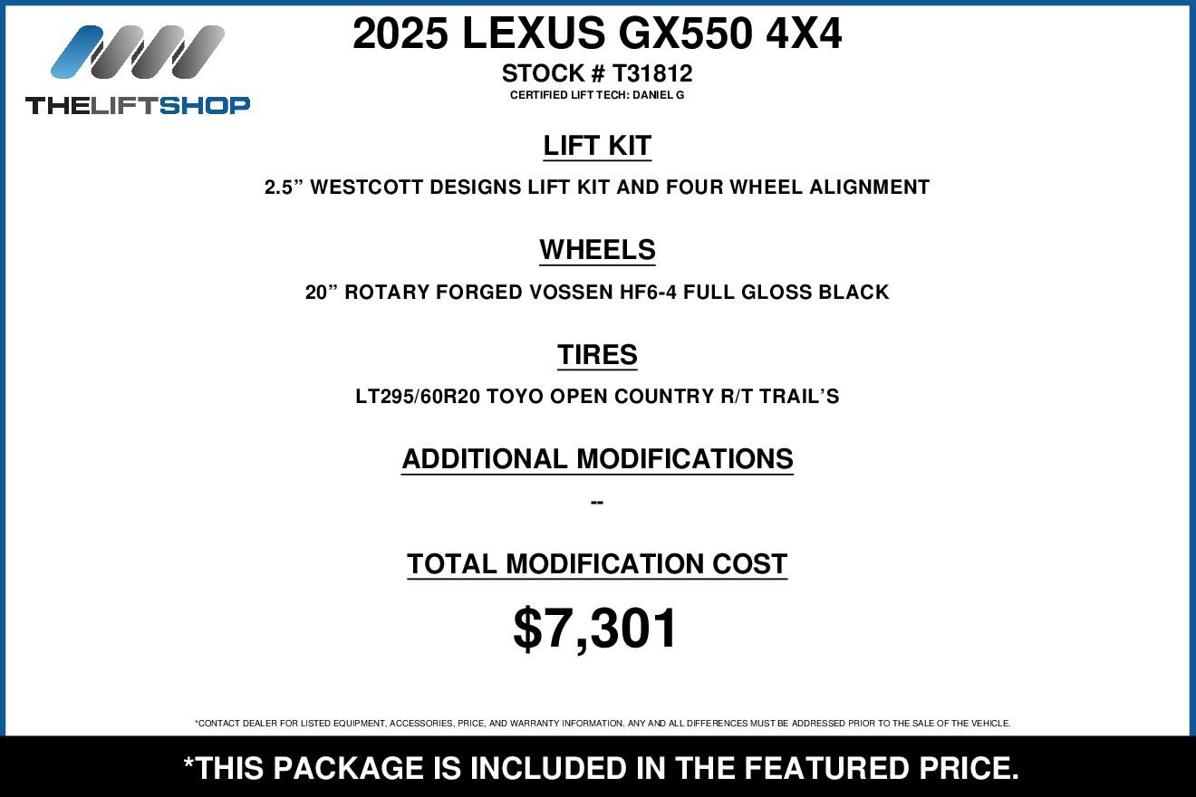 Used 2025 Lexus GX 550 w/ Cold Area Package image 2