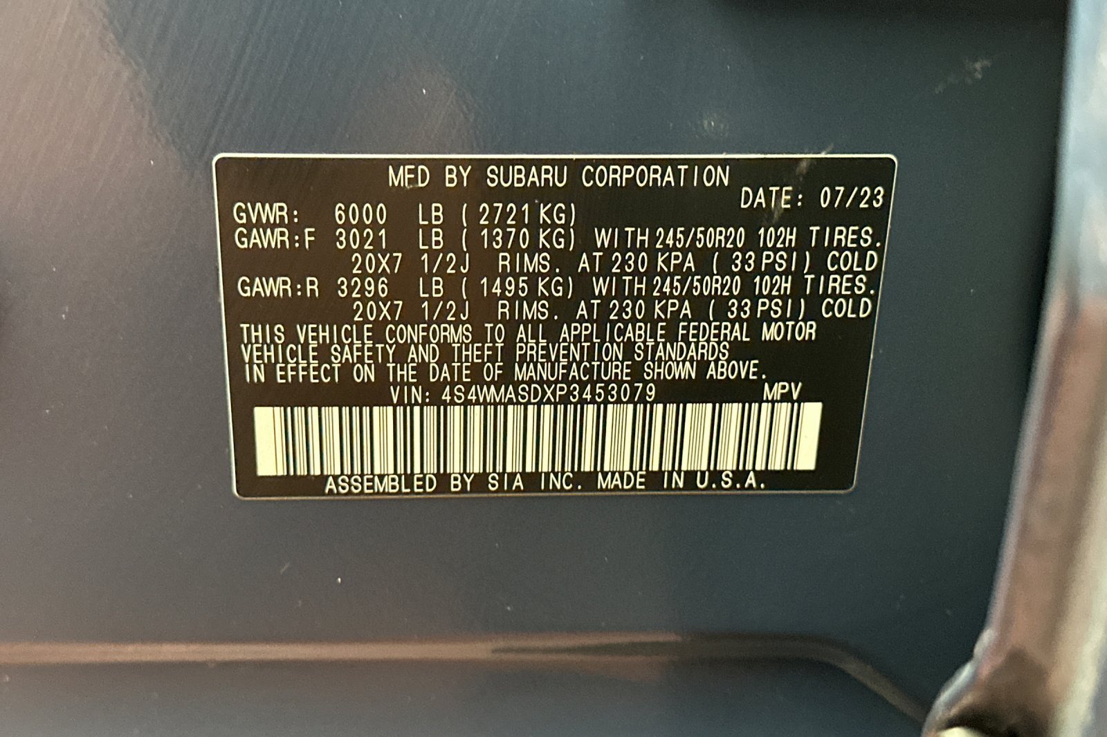Used 2023 Subaru Ascent Limited w/ Popular Package #2A AWD/4WD image 38