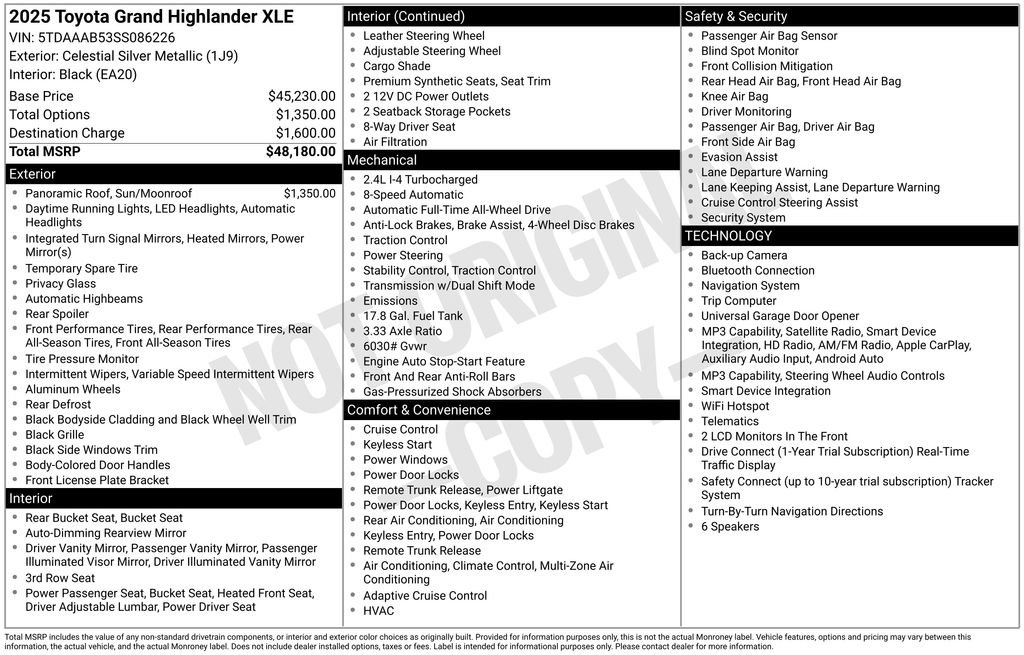 Used 2025 Toyota Grand Highlander AWD image 3