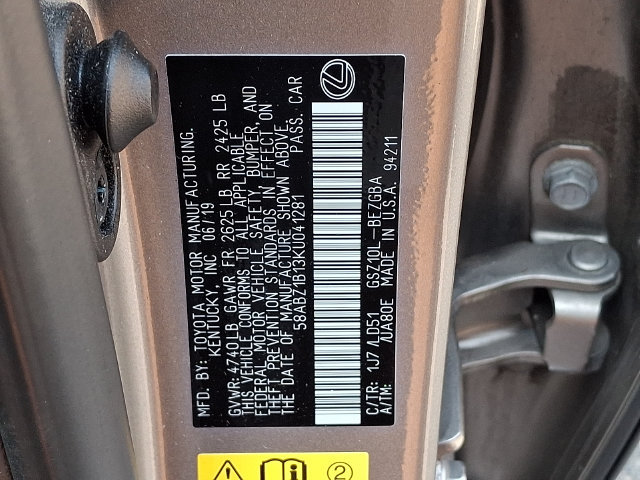 Used 2019 Lexus ES 350 w/ Premium Package FWD image 27