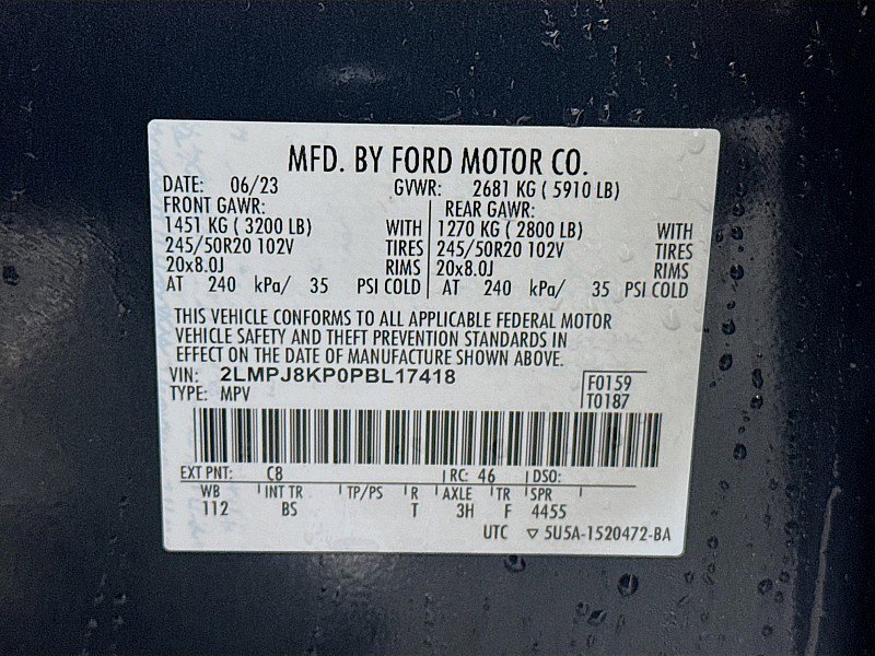 Used 2023 Lincoln Nautilus Reserve w/ Equipment Group 201A image 33