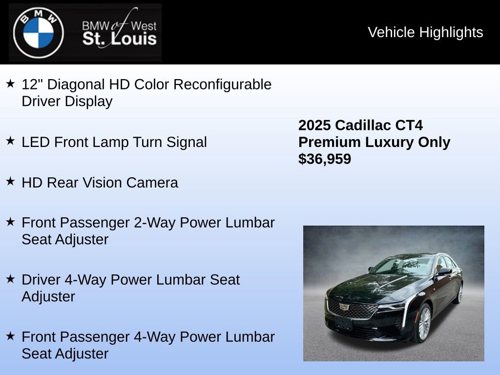 Used 2025 Cadillac CT4 Premium Luxury image 30
