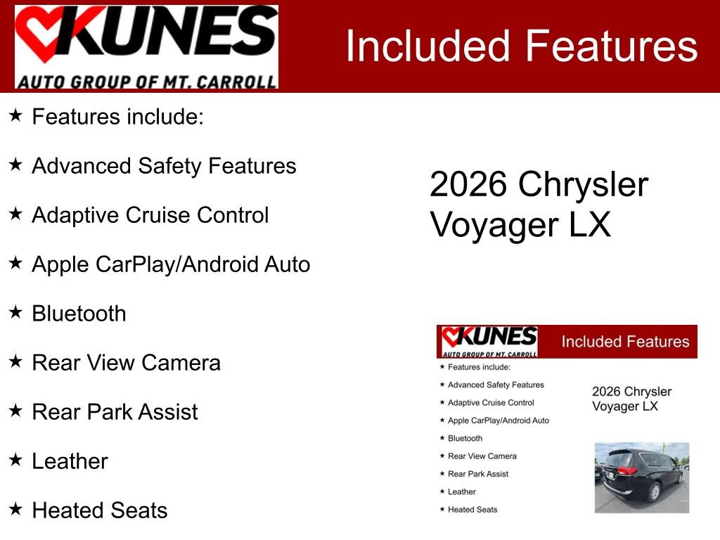 New 2026 Chrysler Voyager LX FWD image 3