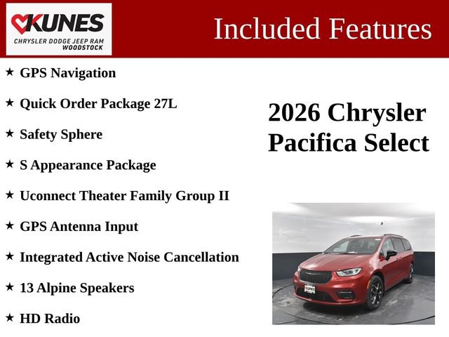 New 2026 Chrysler Pacifica Select AWD/4WD image 3