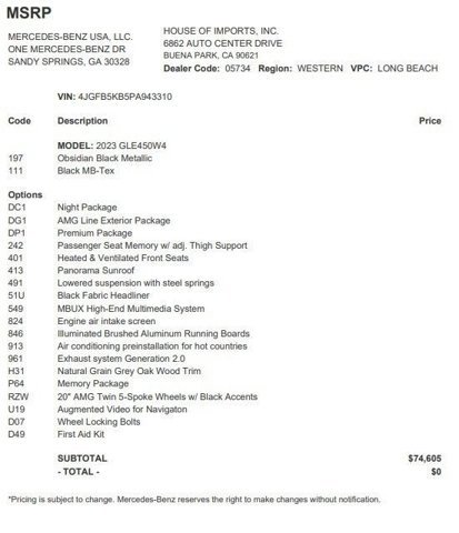 Certified 2023 Mercedes-Benz GLE 450 4MATIC image 4