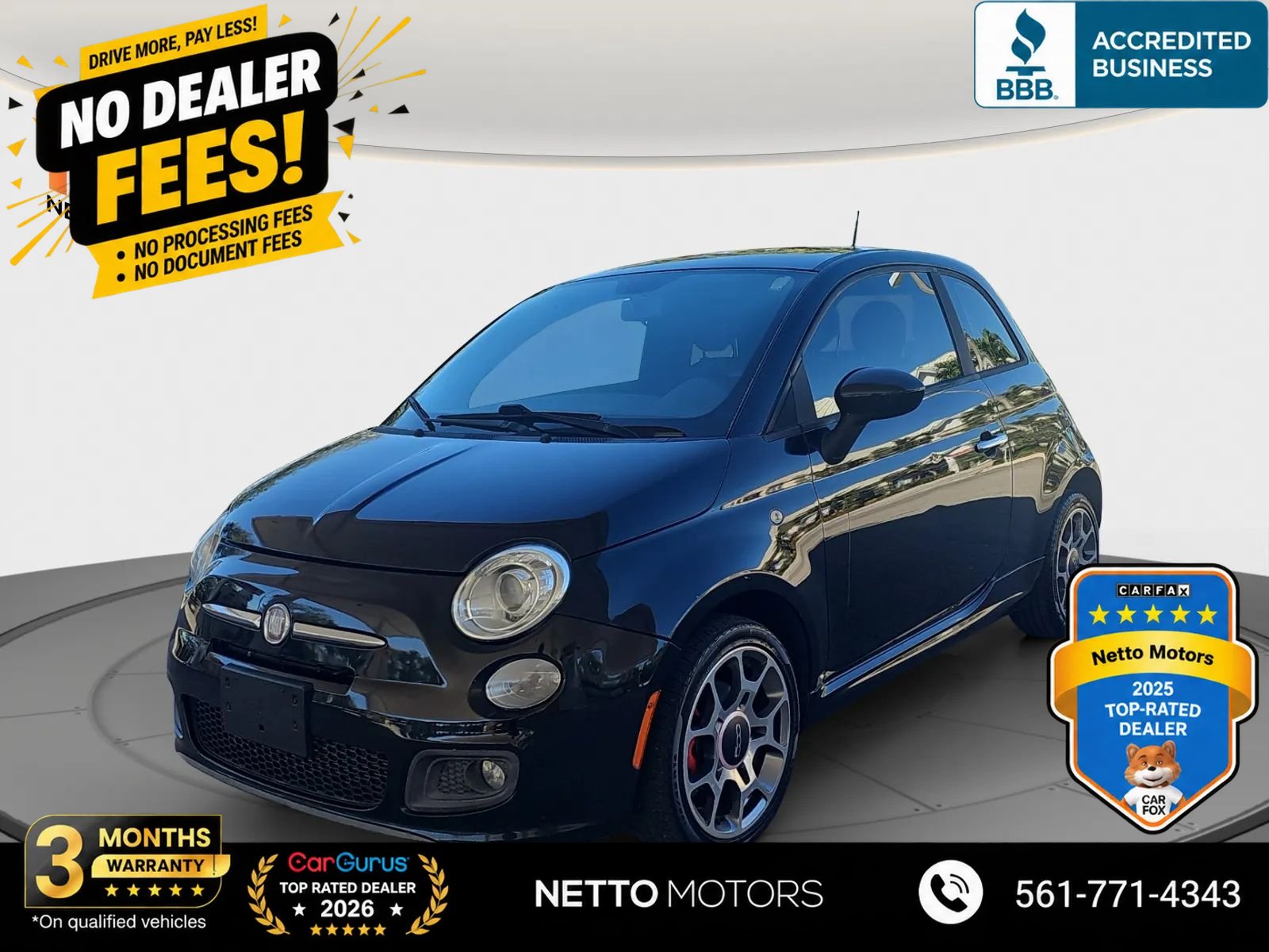 Used 2013 FIAT 500 Sport w/ Beats Audio Pkg FWD image 1