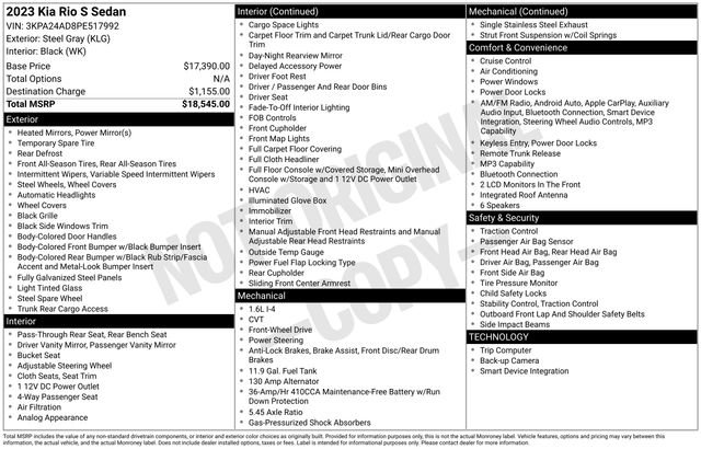Certified 2023 Kia Rio S image 34
