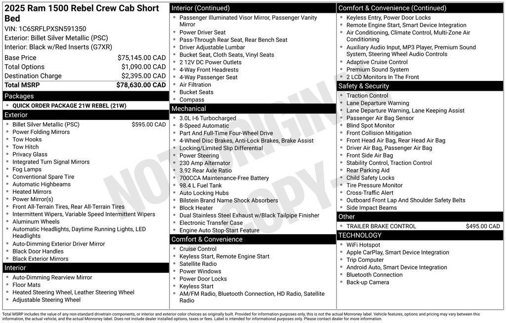 Used 2025 RAM 1500 Rebel image 2