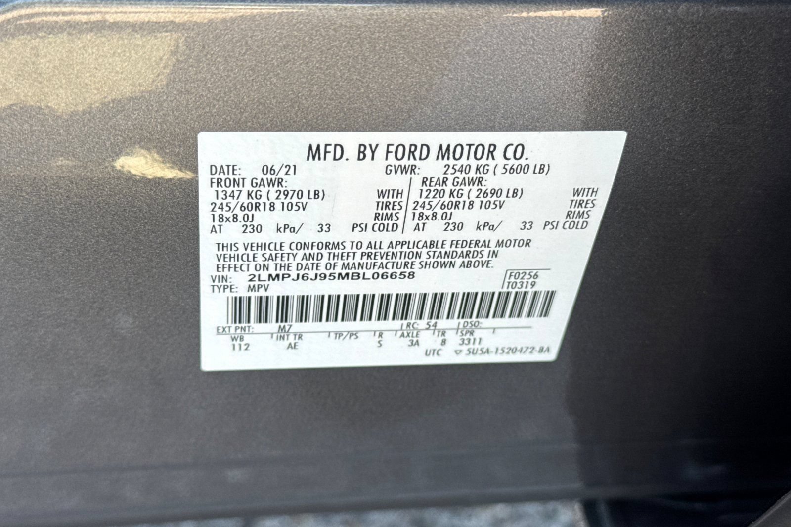 Certified 2021 Lincoln Nautilus FWD w/ Equipment Group 101A image 29