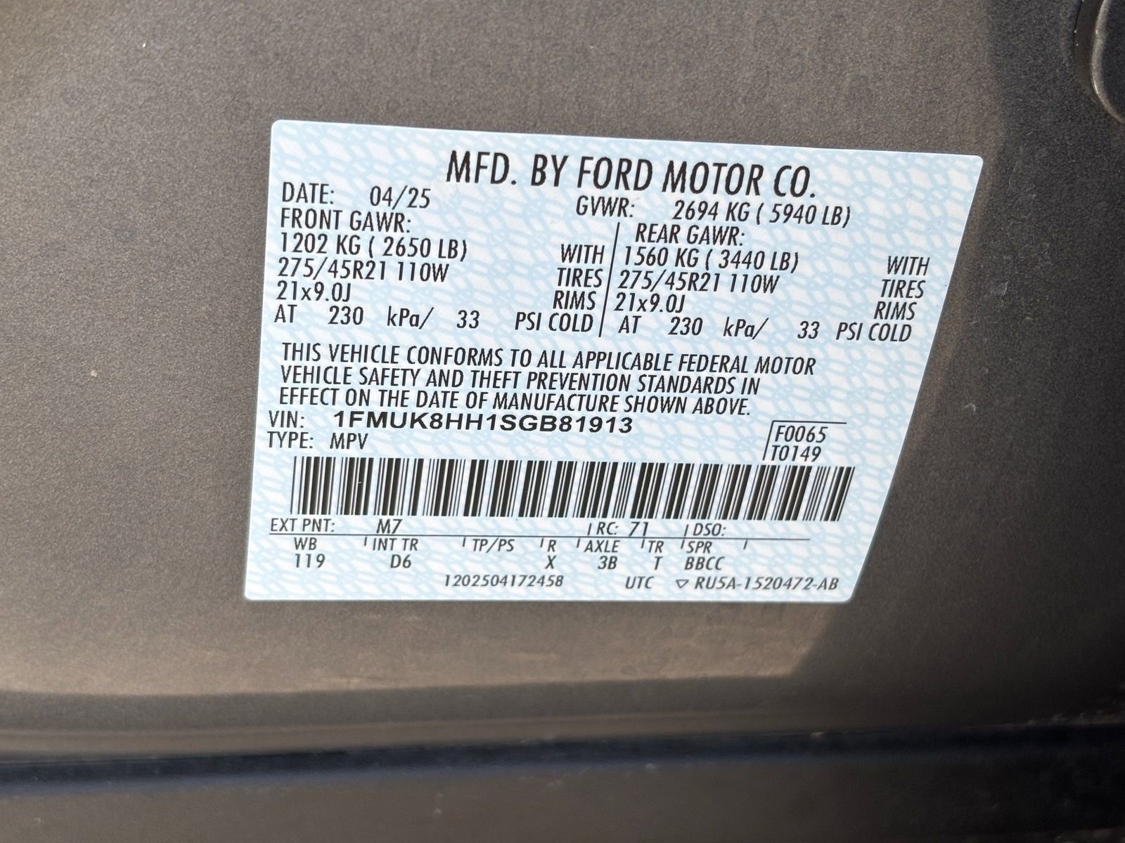 Used 2025 Ford Explorer Platinum w/ LUX Leather Package image 35