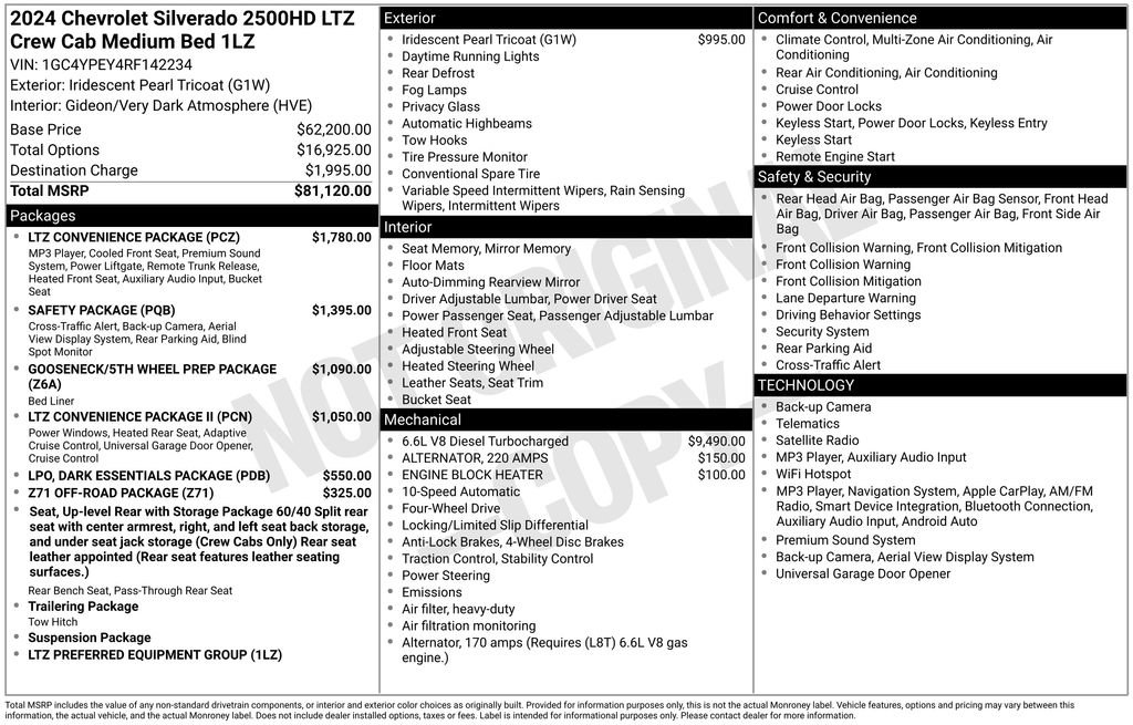 Used 2024 Chevrolet Silverado 2500 LTZ w/ LTZ Convenience Package AWD/4WD image 11