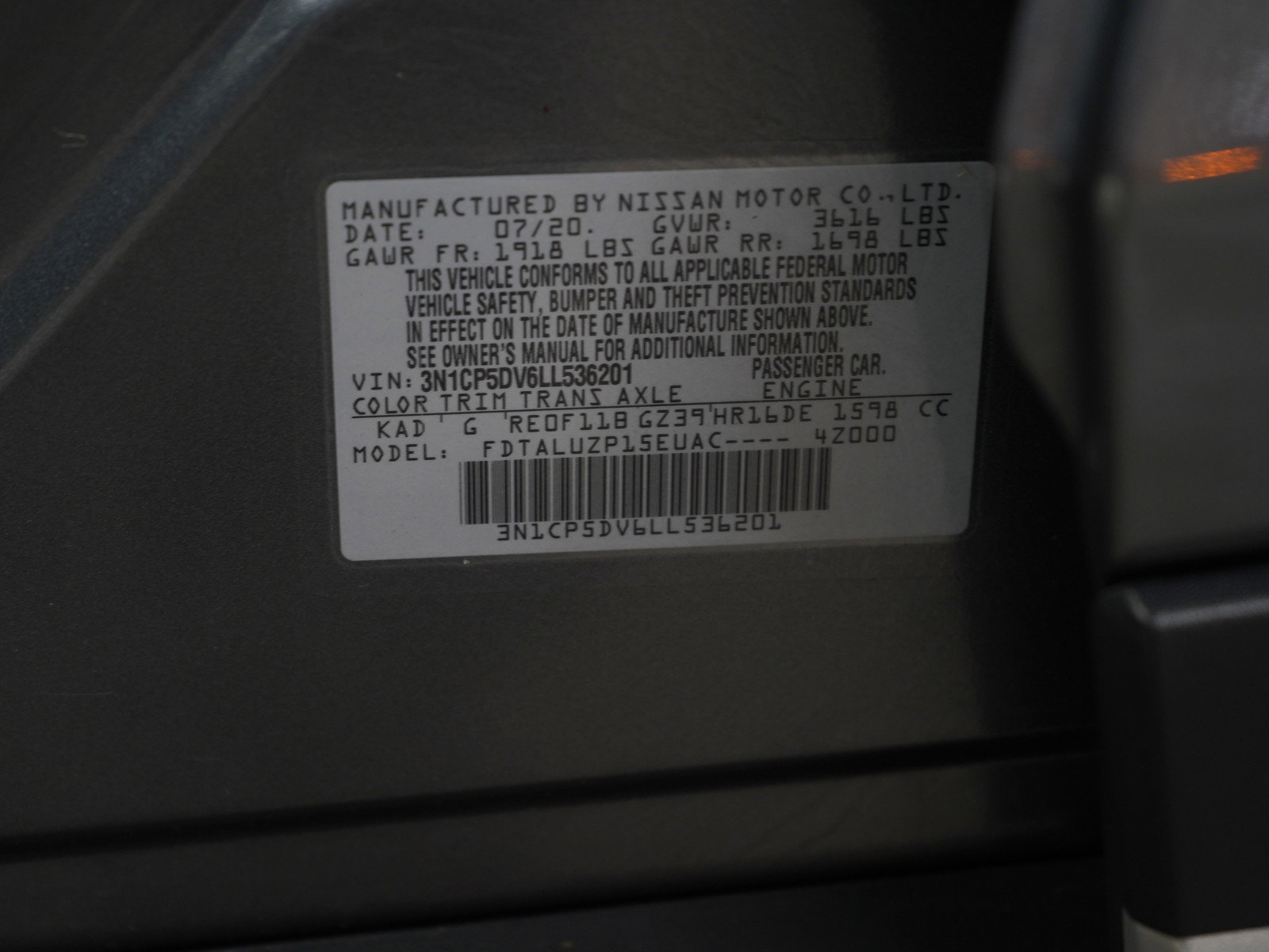 Used 2020 Nissan Kicks SR w/ SR Premium Package image 24