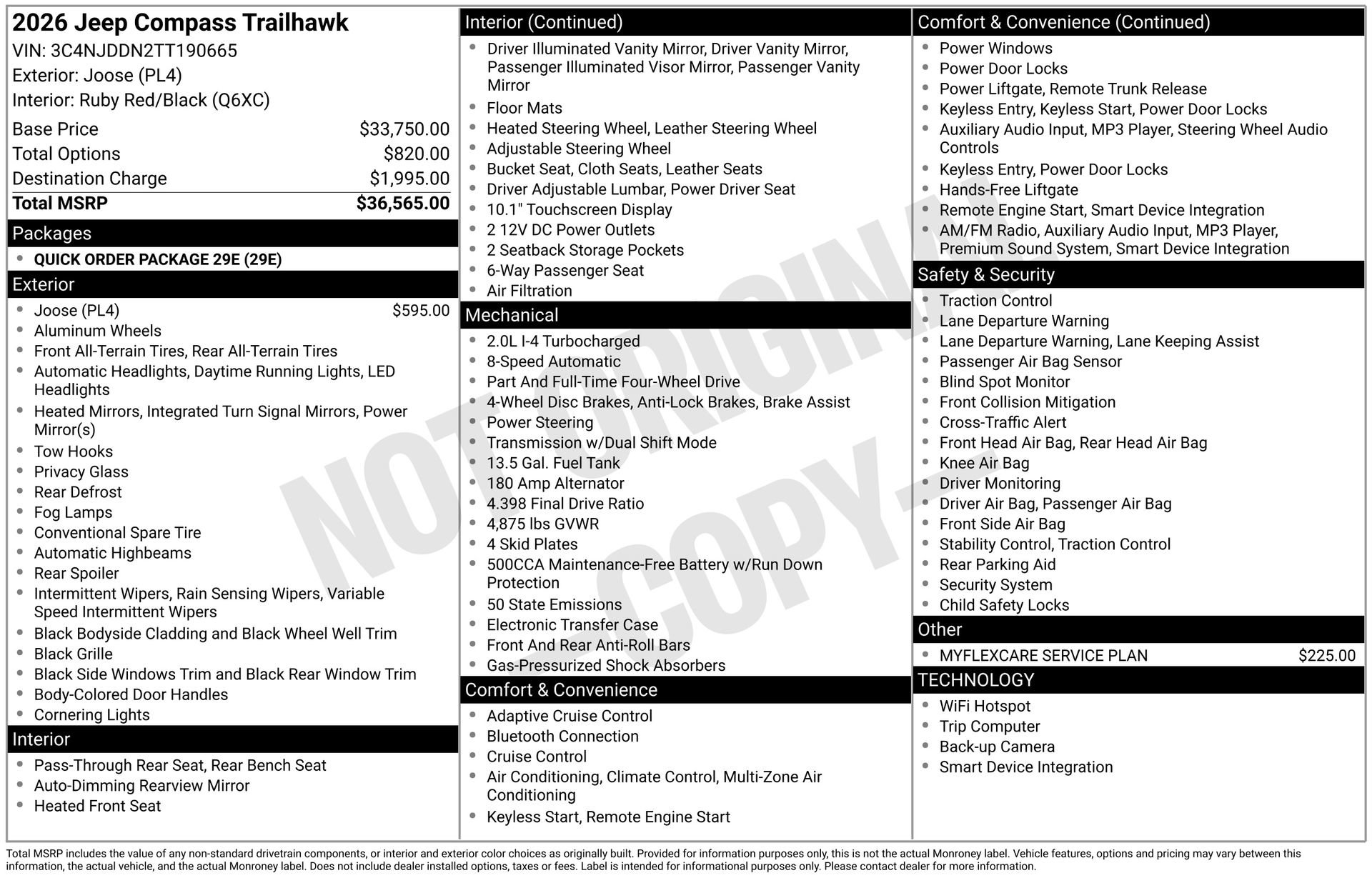 New 2026 Jeep Compass Trailhawk image 3