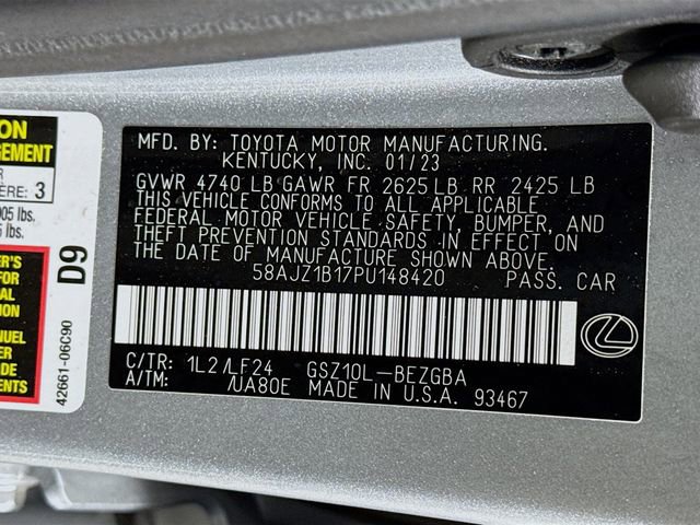Used 2023 Lexus ES 350 F Sport w/ Accessory Package (Z2) image 34