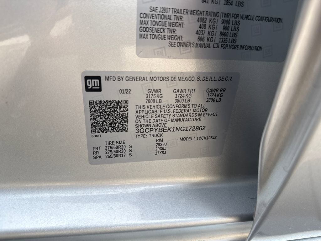 Used 2022 Chevrolet Silverado 1500 Custom w/ Safety Confidence Package AWD/4WD image 29