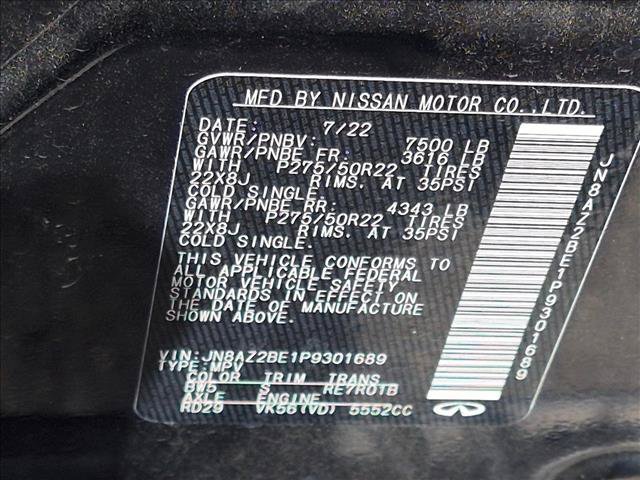 Used 2023 INFINITI QX80 Sensory w/ Cargo Package AWD/4WD image 23